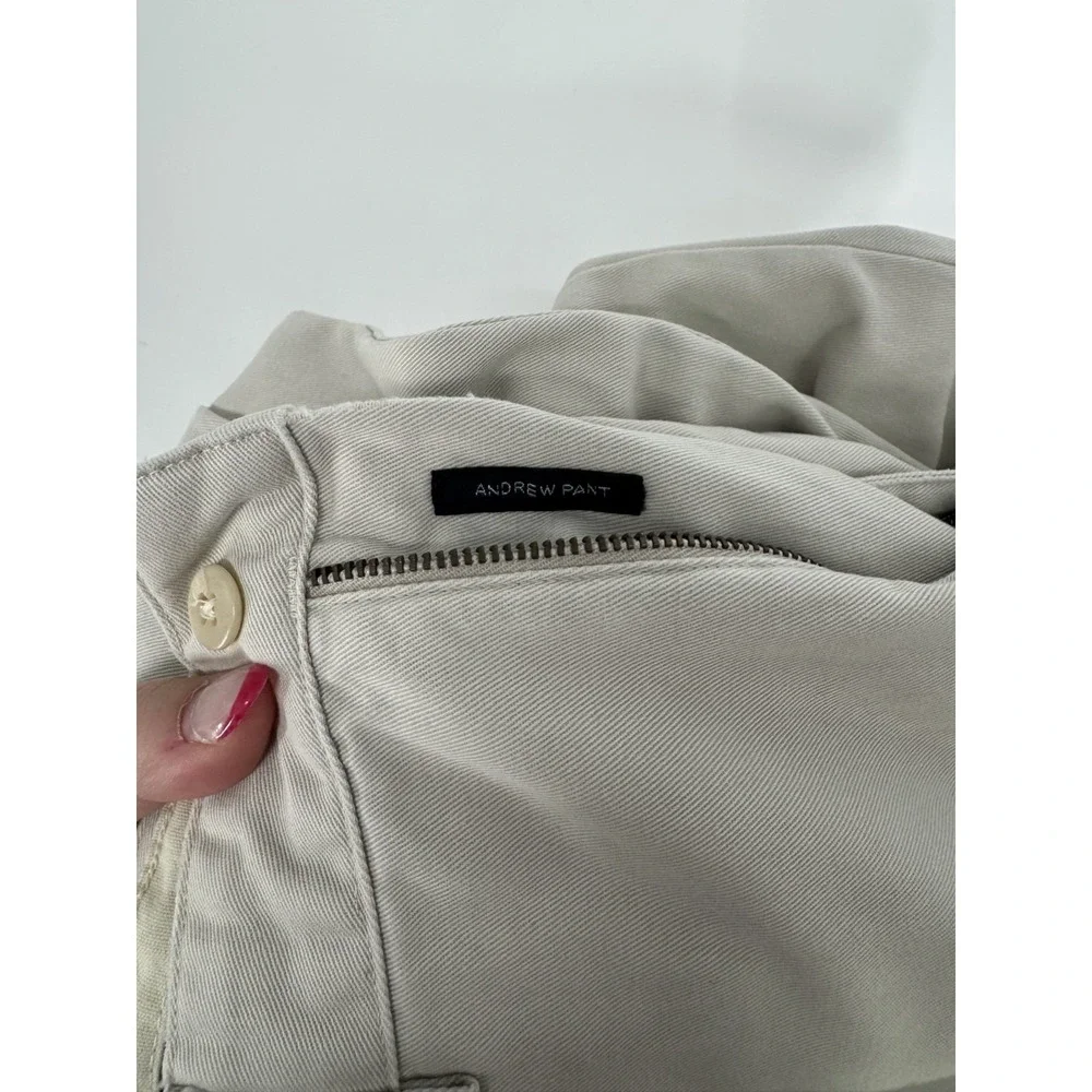 Polo Ralph Lauren Andrew Pants Mens Size 35x32 Khaki Vintage Baggy Pleated Chino